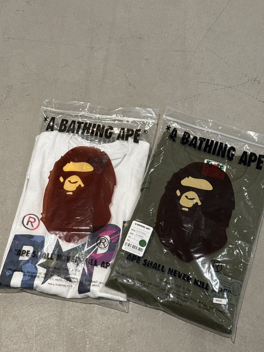 Bape tee x 2