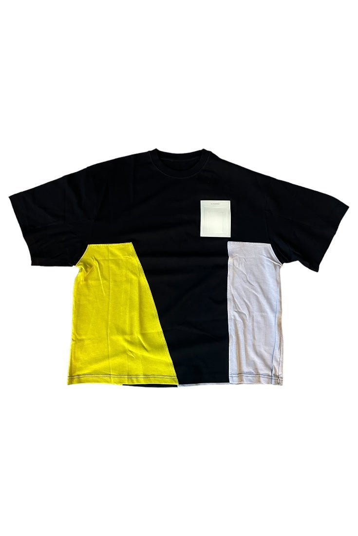 A Cold Wall Black Contrast Panel T-Shirt - GROGROCERY