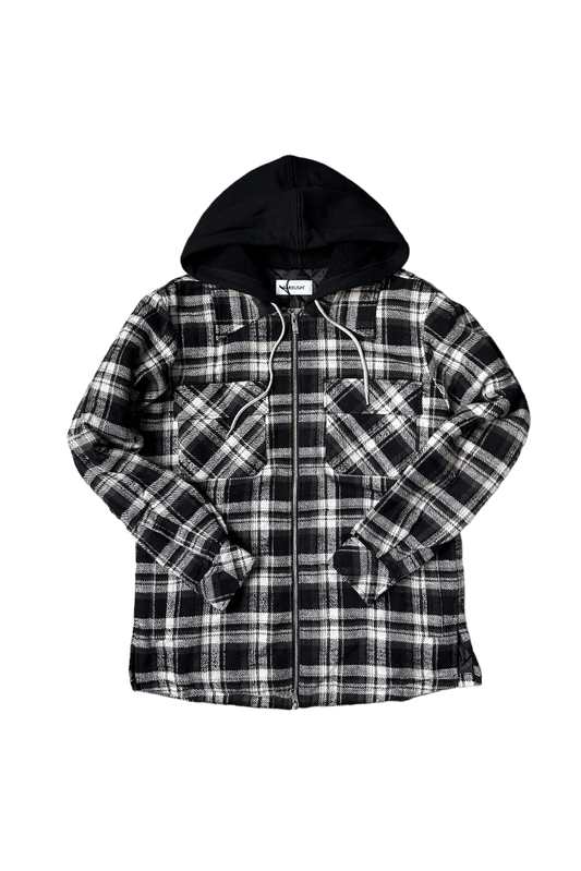 AMBUSH HOODED CHECK SHIRT - GROGROCERY