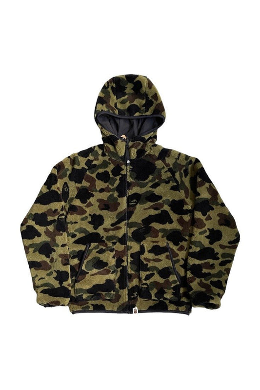 Bape Camo Fleece Jacket - GROGROCERY