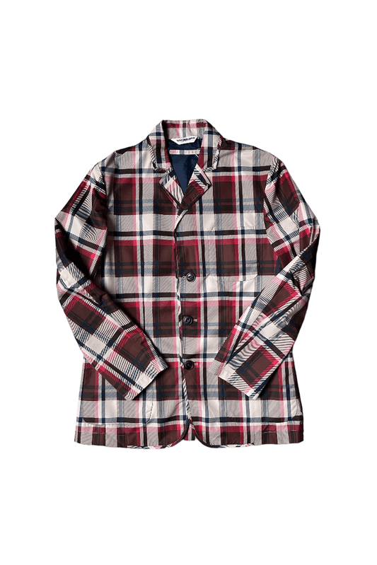 BAPE CHECKED NYLON BLAZER - GROGROCERY