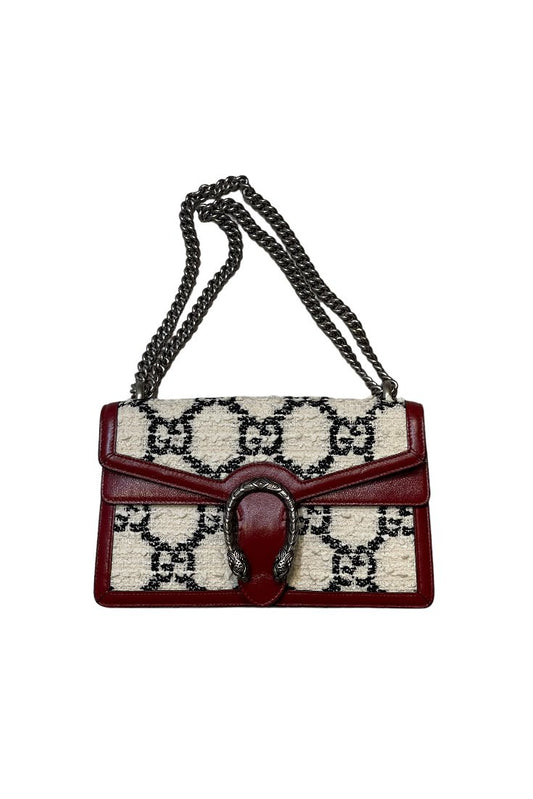 Gucci Dionysus GG Tweed Small Shoulder Bag - GROGROCERY