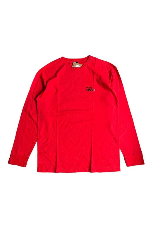 Stussy Basic Logo Long Sleeve T-Shirt - GROGROCERY