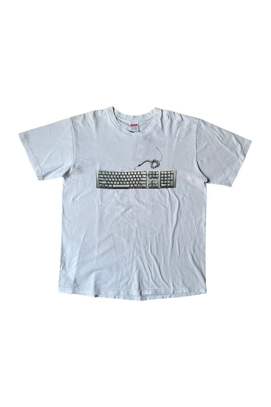Supreme Keyboard Tee/ White - GROGROCERY