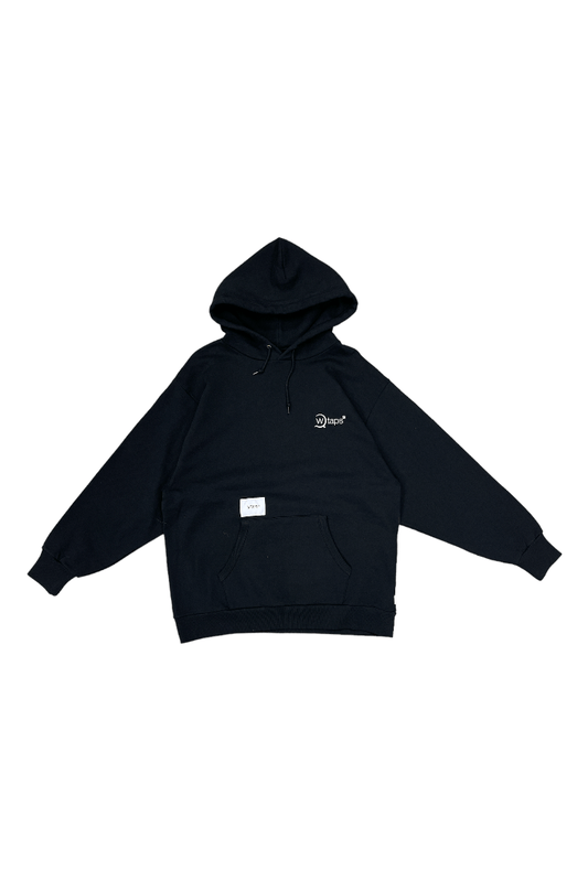 WTAPS Logo Black Hoodie - GROGROCERY