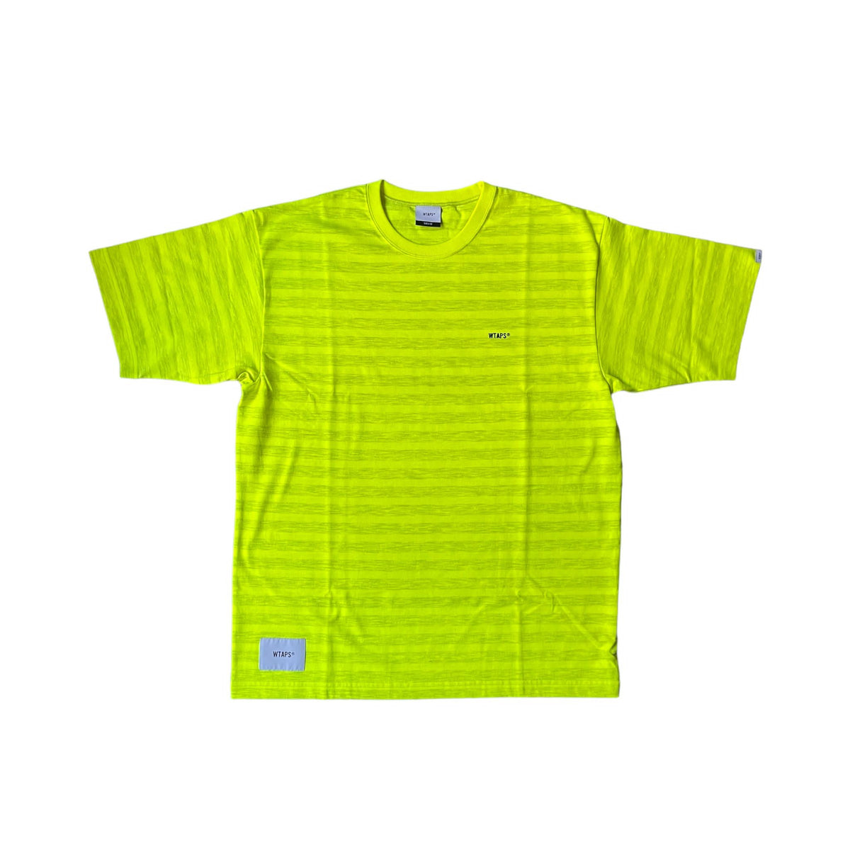 WTAPS Stripe Logo Tee/ Yellow - GROGROCERY