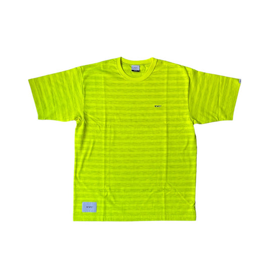 WTAPS Stripe Logo Tee/ Yellow - GROGROCERY